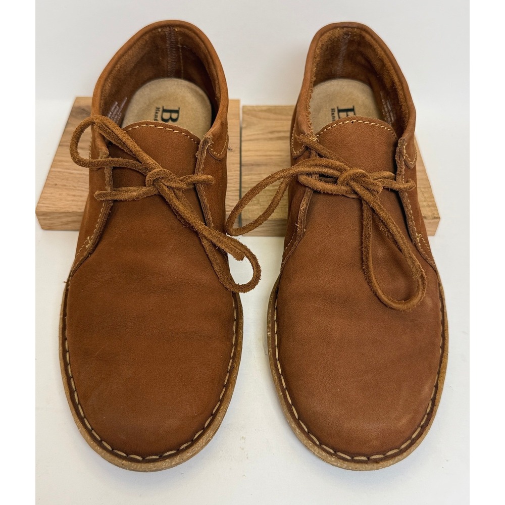 Born Chukka Boots Women 7 Brown Leather Lace Up Ankle Booties Casual Comfort - Picture 4 of 11